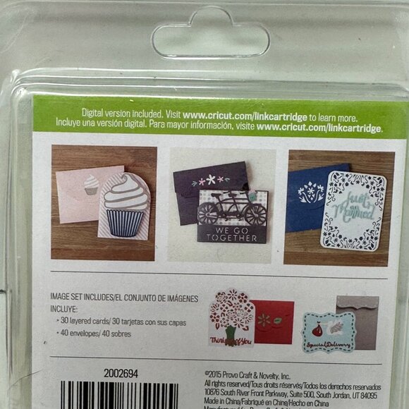 Cricut Cartridge Classically Modern Cards 70 Unique Images Overlay New Sealed - Picture 8 of 9